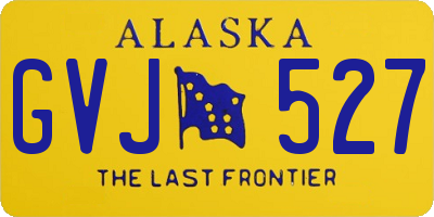 AK license plate GVJ527