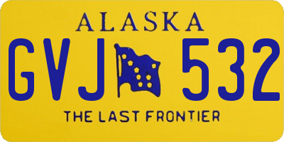 AK license plate GVJ532