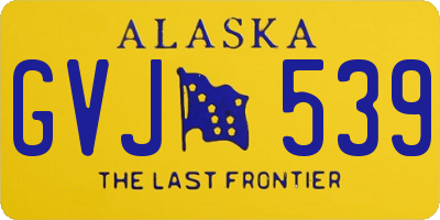 AK license plate GVJ539