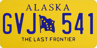 AK license plate GVJ541