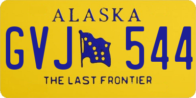 AK license plate GVJ544