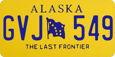 AK license plate GVJ549