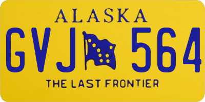 AK license plate GVJ564