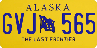 AK license plate GVJ565