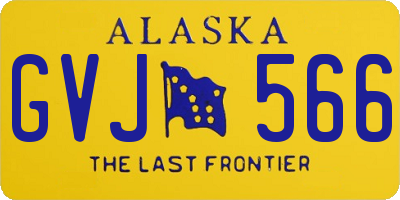 AK license plate GVJ566