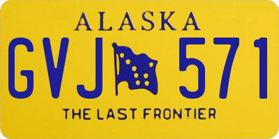 AK license plate GVJ571