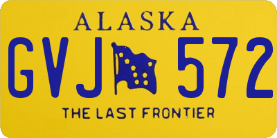 AK license plate GVJ572