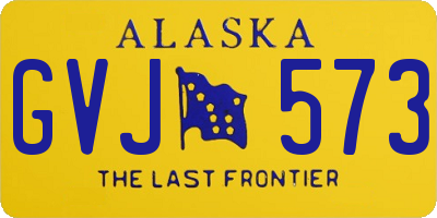 AK license plate GVJ573