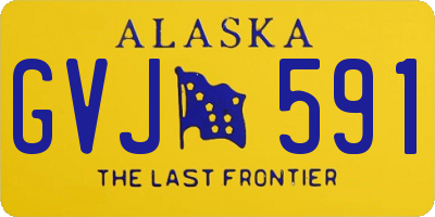 AK license plate GVJ591