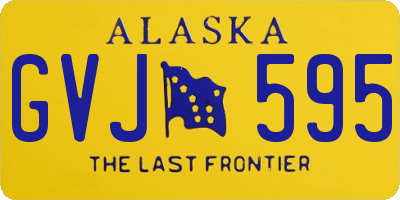 AK license plate GVJ595