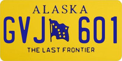 AK license plate GVJ601