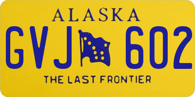 AK license plate GVJ602