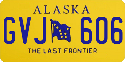 AK license plate GVJ606