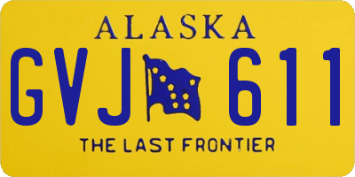 AK license plate GVJ611