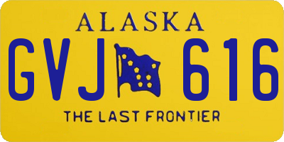 AK license plate GVJ616