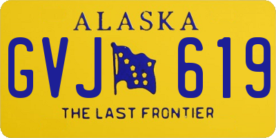 AK license plate GVJ619