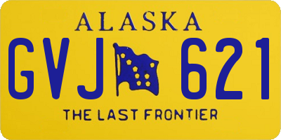 AK license plate GVJ621