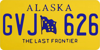 AK license plate GVJ626