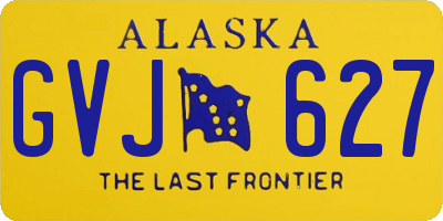 AK license plate GVJ627