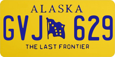 AK license plate GVJ629