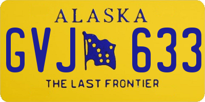 AK license plate GVJ633