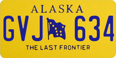 AK license plate GVJ634