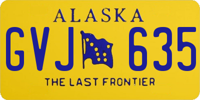 AK license plate GVJ635