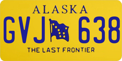 AK license plate GVJ638