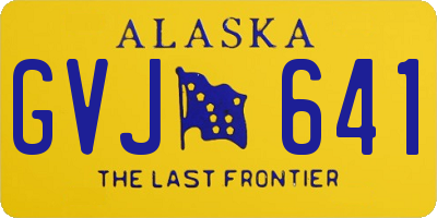 AK license plate GVJ641