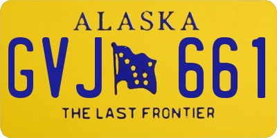 AK license plate GVJ661