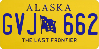 AK license plate GVJ662