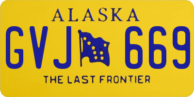 AK license plate GVJ669