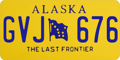 AK license plate GVJ676