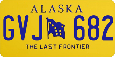 AK license plate GVJ682