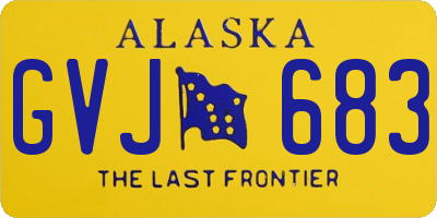 AK license plate GVJ683