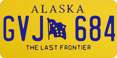 AK license plate GVJ684