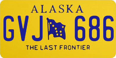 AK license plate GVJ686