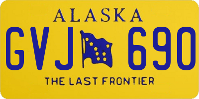 AK license plate GVJ690