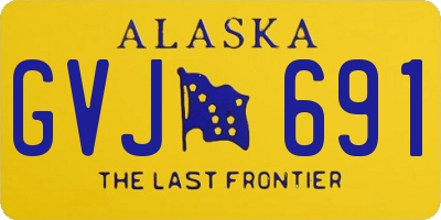 AK license plate GVJ691