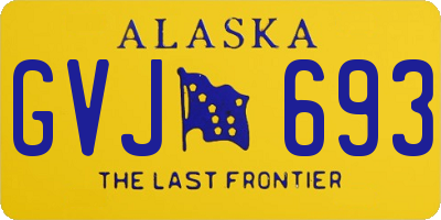 AK license plate GVJ693