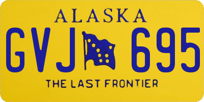 AK license plate GVJ695