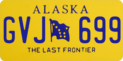 AK license plate GVJ699