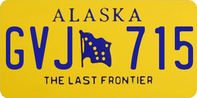 AK license plate GVJ715