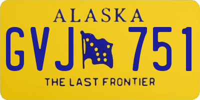AK license plate GVJ751
