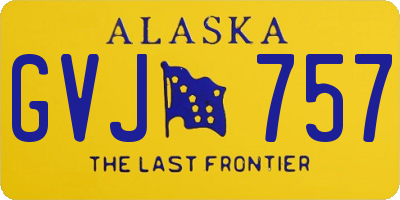 AK license plate GVJ757