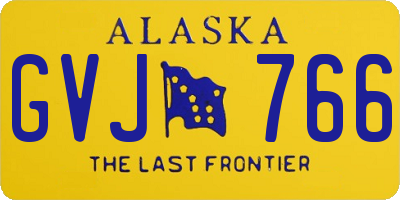 AK license plate GVJ766