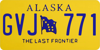 AK license plate GVJ771