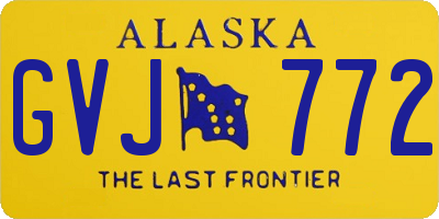 AK license plate GVJ772