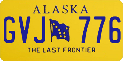 AK license plate GVJ776