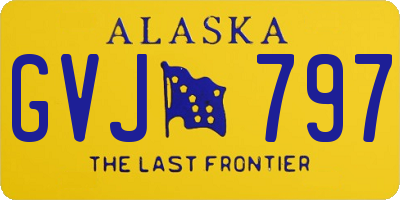 AK license plate GVJ797